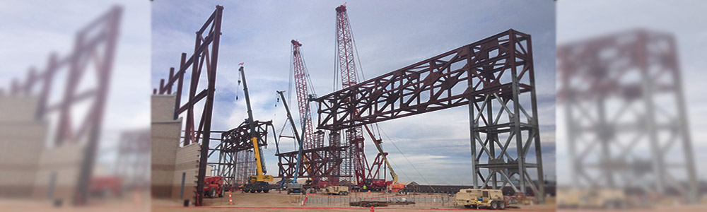 Heavy Cranes  on Site